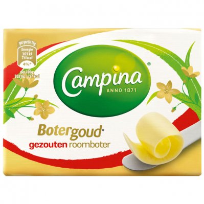 Campina Botergoud gezouten roomboter