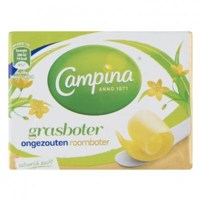 Campina Botergoud ongezouten grasboter