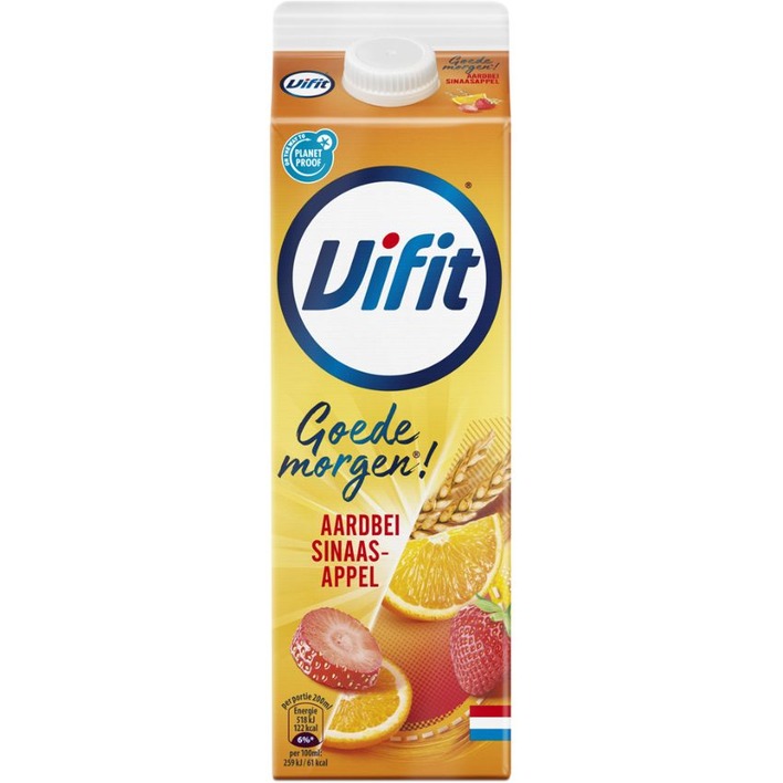Vifit Goedemorgen! drink aardbei/ sinaasappel
