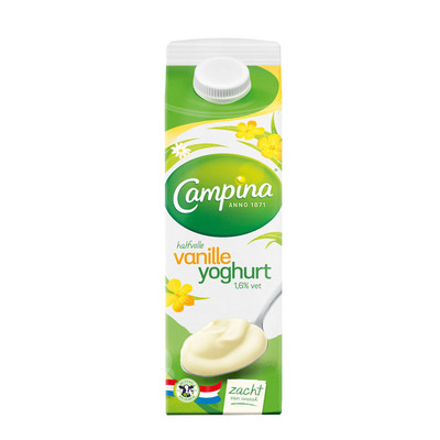 Campina Halfvolle vanille yoghurt