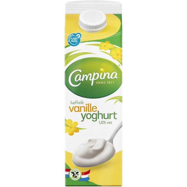 Campina Halfvolle vanille yoghurt