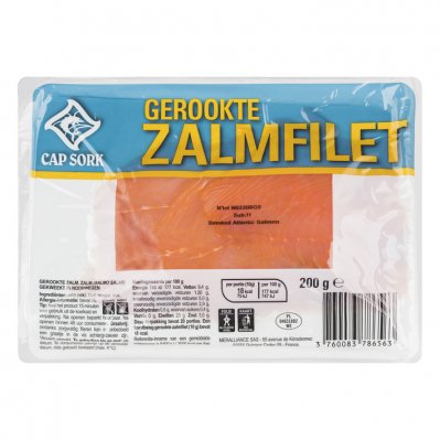 Cap Sork Gerookte zalmfilet