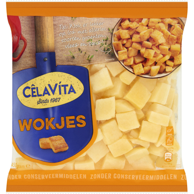 CêlaVíta Wokjes aardappelblokjes