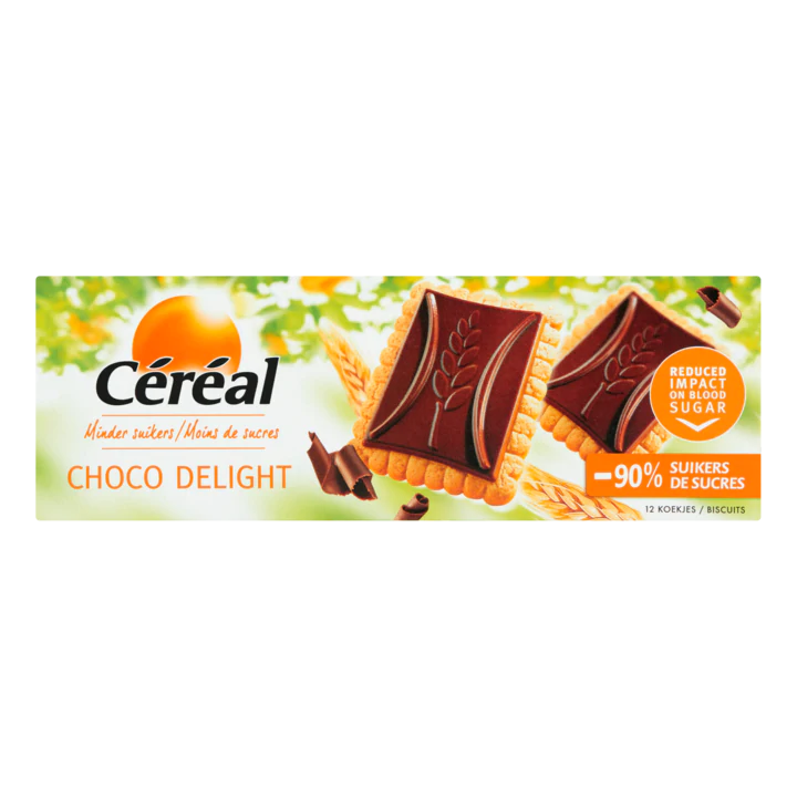 Céréal Minder Suikers Choco Delight 12 Stuks
