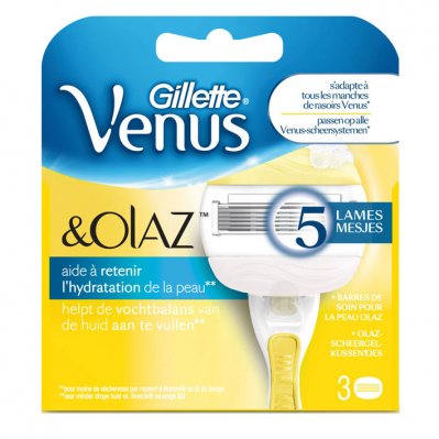 Gillette Vebus comfortglide scheermesjes met olaz