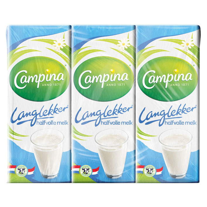 Campina Langlekker halfvolle melk multipack