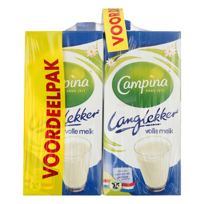 Campina Langlekker volle melk voordeel
