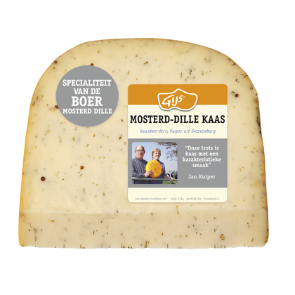 GIJS Boerenkaas mosterd dille 48+ stuk