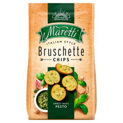 Maretti Bruschette bites sweet basil pesto