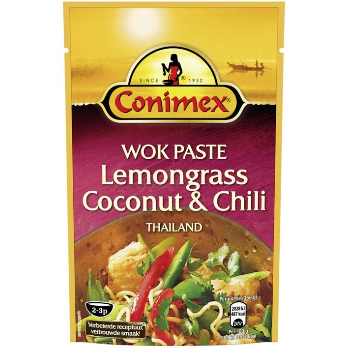 Conimex Wok paste lemongrass & chili