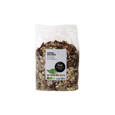 Raw Organic Food Muesli Gojibessen