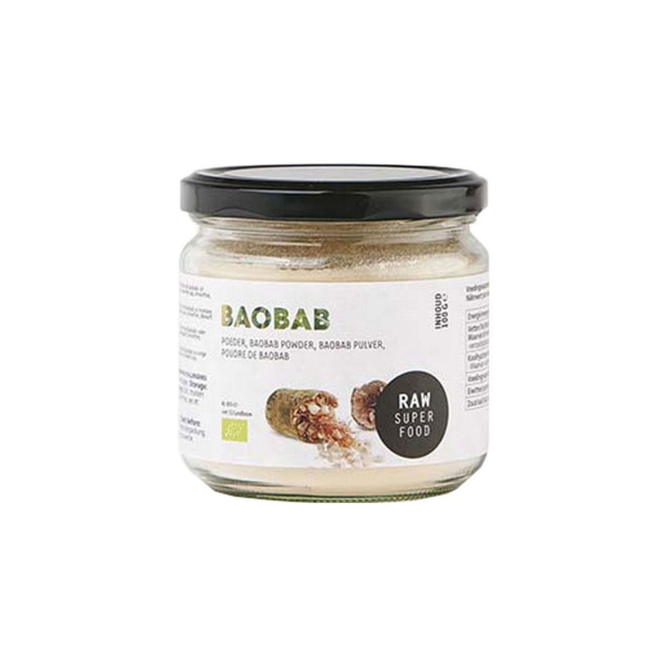 Raw Organic Food Baobab Poeder
