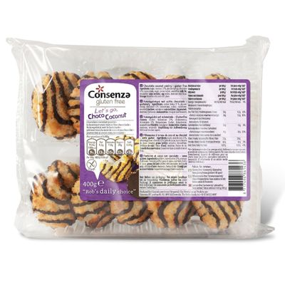 Consenza Kokosmacronen Met Chocola