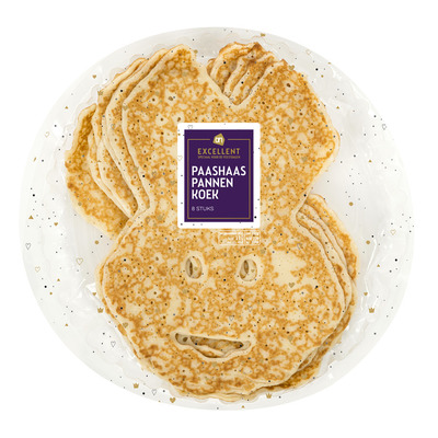 Huismerk Pannenkoeken in paashaasvorm