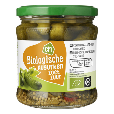 Huismerk Biologisch Augurken zoetzuur