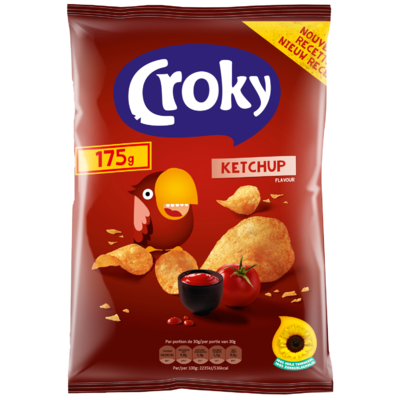 Croky Chips ketchup