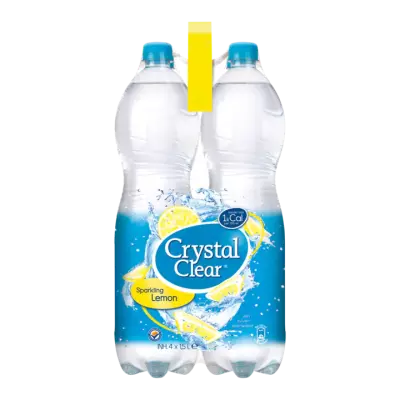 Crystal Clear Sparkling Lemon Multipack 4 Flessen
