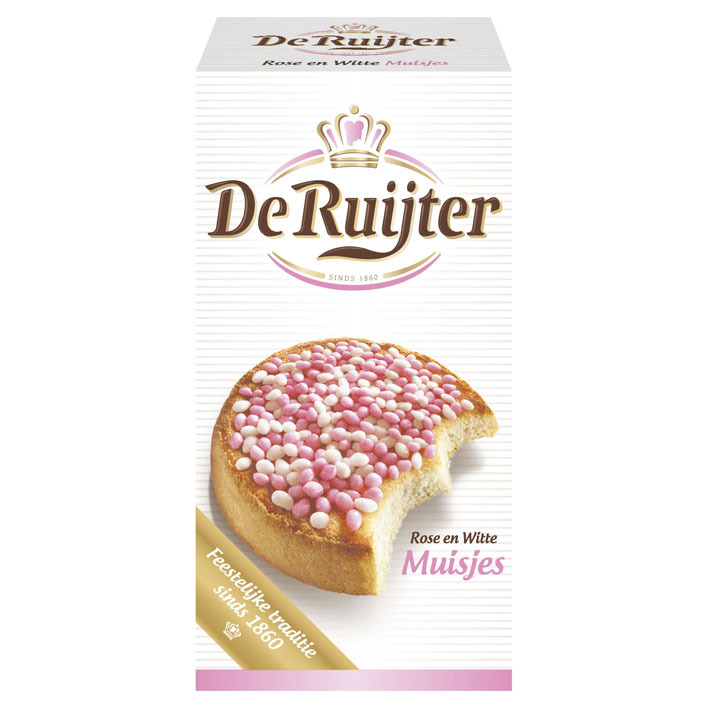 De Ruijter Muisjes roze-wit