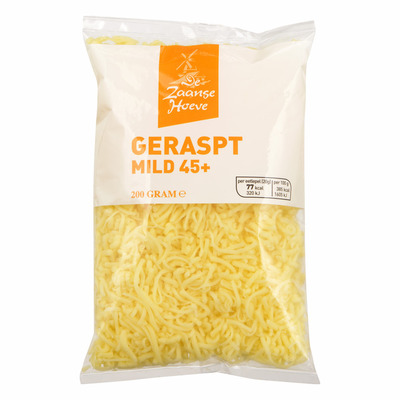 Budget Huismerk Kaas geraspt mild 45+