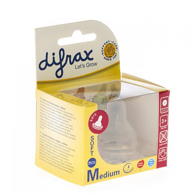 Difrax Flesspeen soft medium kers