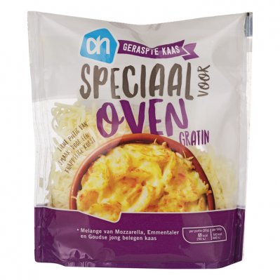 Huismerk Geraspte kaas voor ovengratin