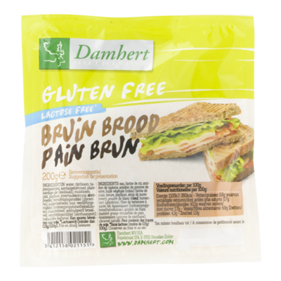 Damhert Glutenvrije bruin brood lactosevrij