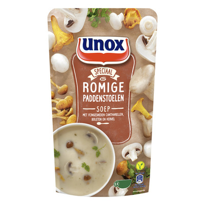 Unox Soep in zak bospaddenstoelensoep