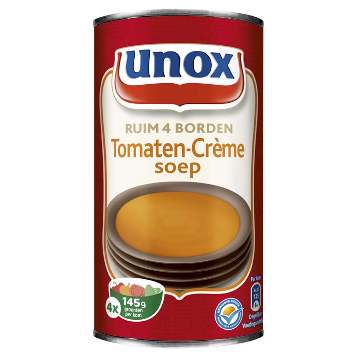 Unox Soep in blik tomatensoep crème