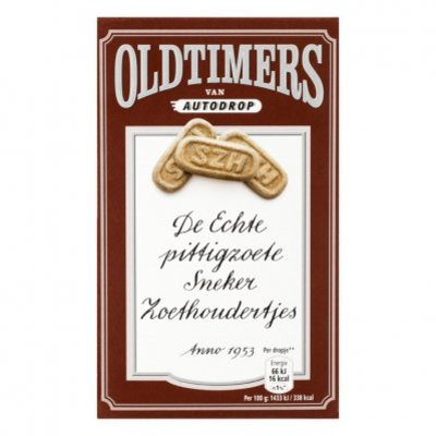 Oldtimers Pittigzoete Sneker zoethoudertjes