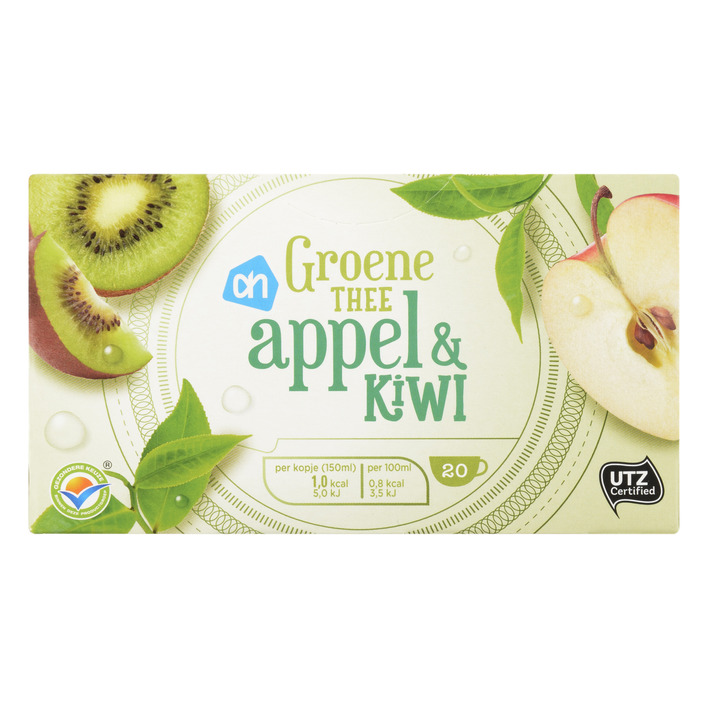 Huismerk Groene thee appel & kiwi