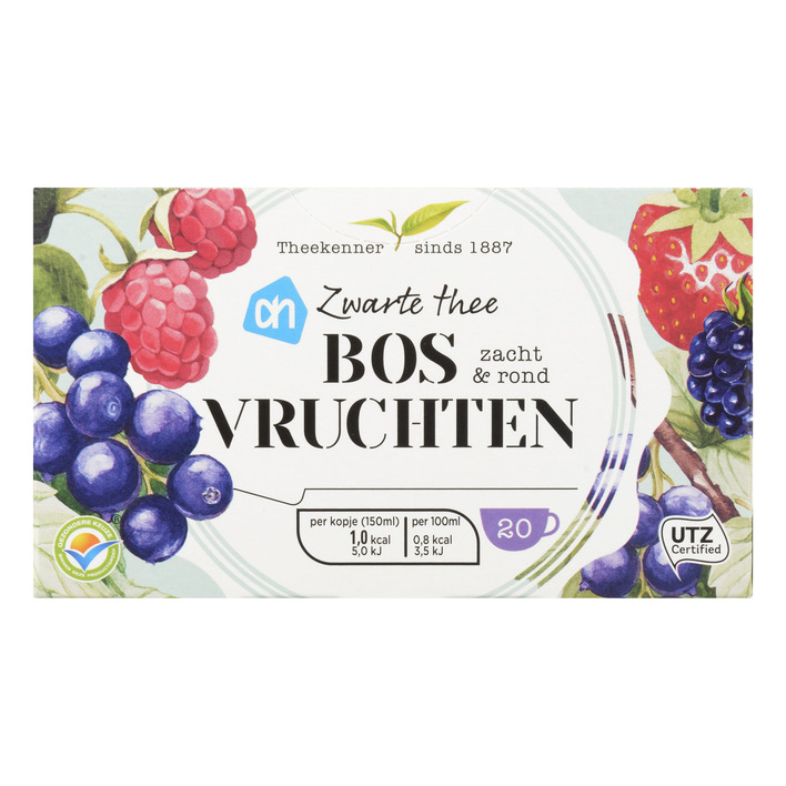 Huismerk Zwarte thee bosvruchten