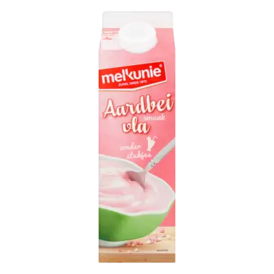 Melkunie Aardbeismaak Vla