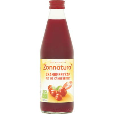 Zonnatura Cranberry sap 100% puur