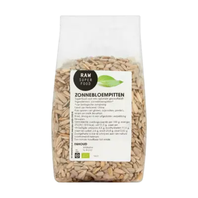 Raw Organic Food Zonnebloempitten