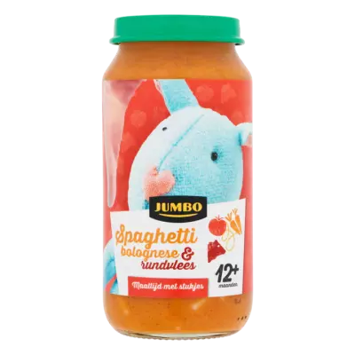 Huismerk Spaghetti Bolognese & Rundvlees 12+ Maanden