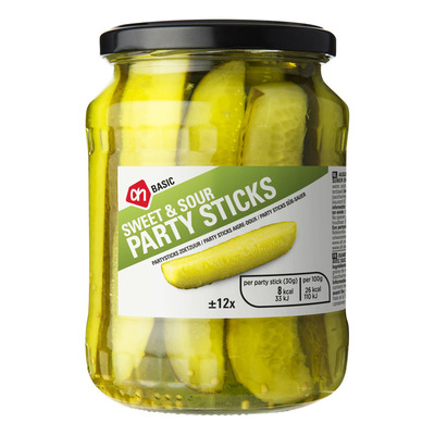 Budget Huismerk Partysticks zoetzuur