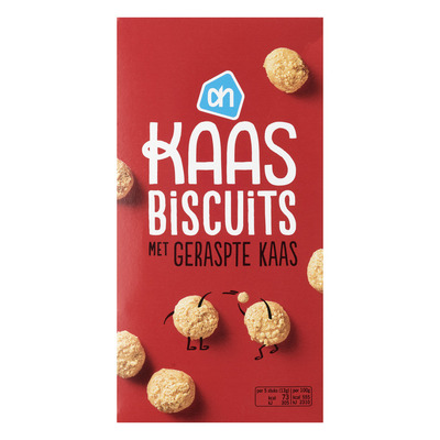 Huismerk Kaasbiscuits met geraspte