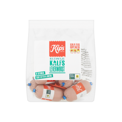 Kips Kleintje kalfs leverworst 6st