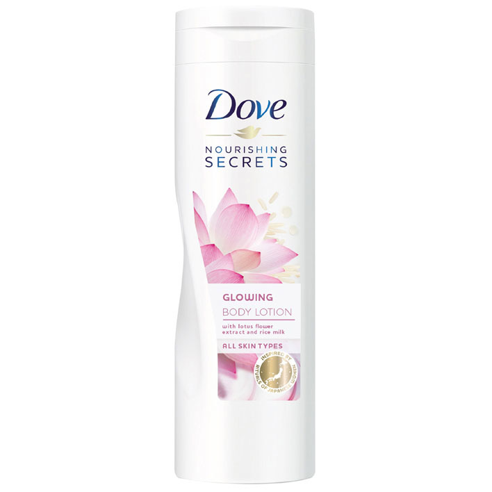 Dove Bodylotion glowing