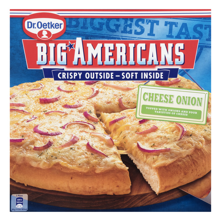 Dr. Oetker Big Americans pizza cheese onion