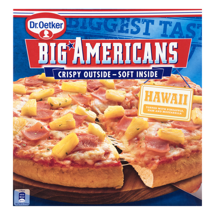 Dr. Oetker Big Americans pizza Hawaii
