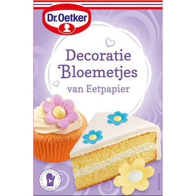 Dr. Oetker Decoratiebloemetjes van eetpapier