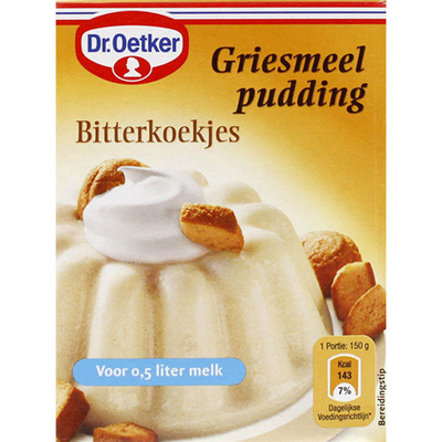 Dr. Oetker Griesmeelpudding bitterkoekjes