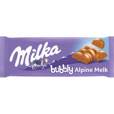 Milka Reep bubbly met luchtbellen