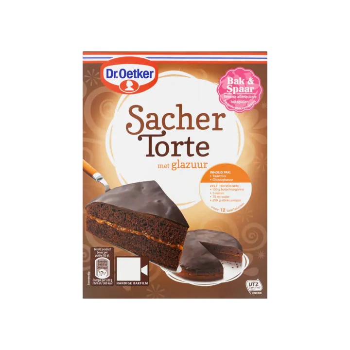 Dr. Oetker Mix voor Sacher Torte met Glazuur