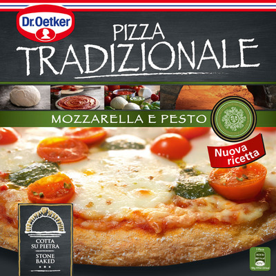 Dr. Oetker Pizza tradizionale mozzarella e pesto