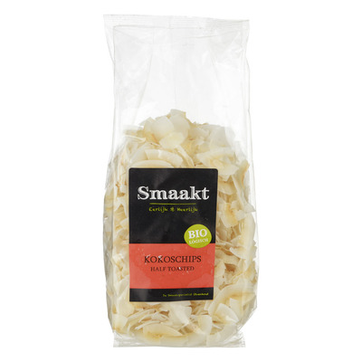 Smaakt Kokoschips geroosterd