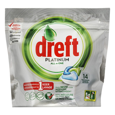 Dreft Platinum vaatwastabletten regular