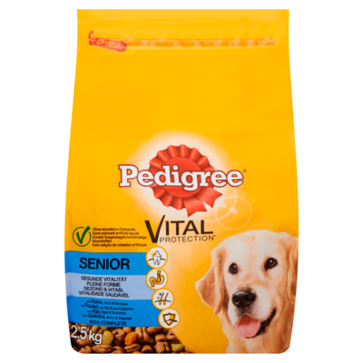 Pedigree Hondenvoer Droog Vital Protection Kip, Rijst & Groenten Senior 2,5 kg