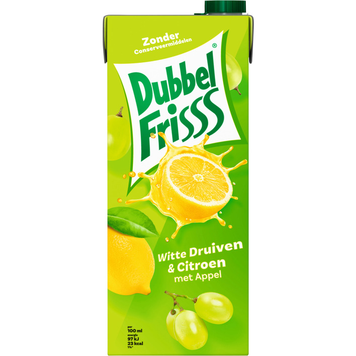 DubbelFrisss Witte druiven & citroen